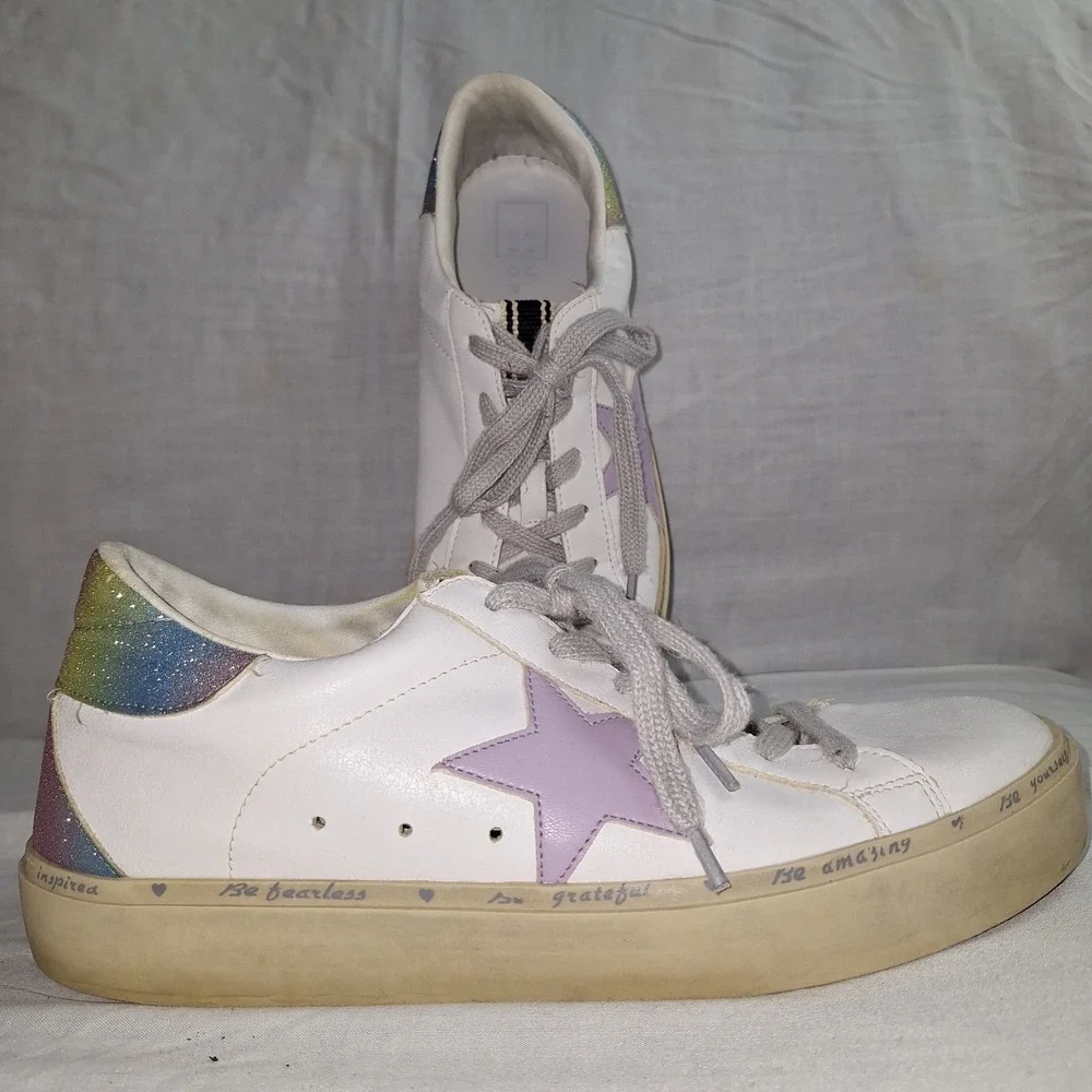 SHU SHOP Women Reba Multi Sparkle Sneakers Sz 10 Casual Streetwear‎ Athleisure